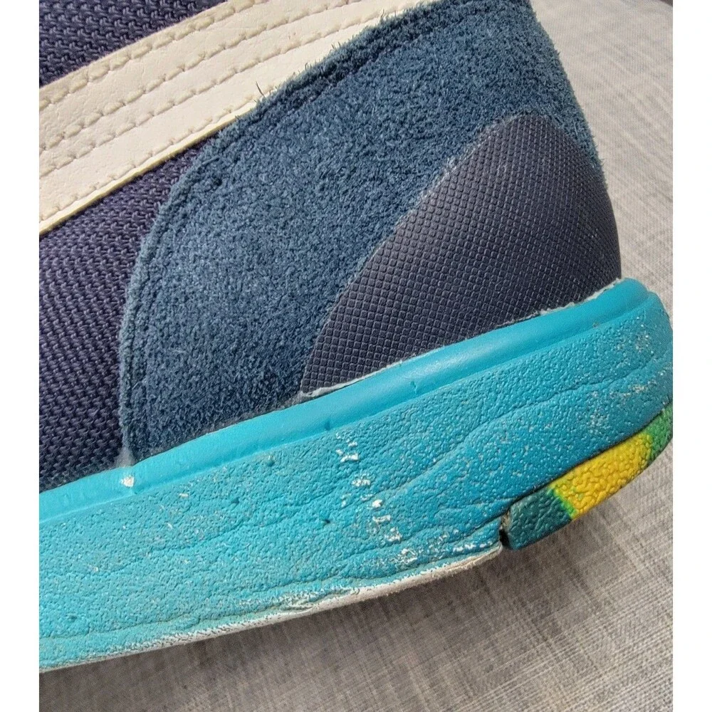 Onitsuka Tiger Pine Star Court Lo D448l Navy Men's SZ 12.5 Suede Leather Sneaker